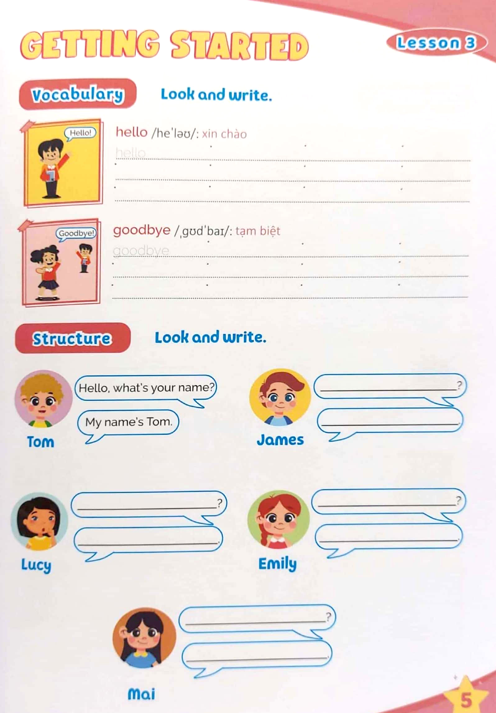 luyện viết và học từ vựng - tiếng anh 3 (notebook) - Ảnh 6