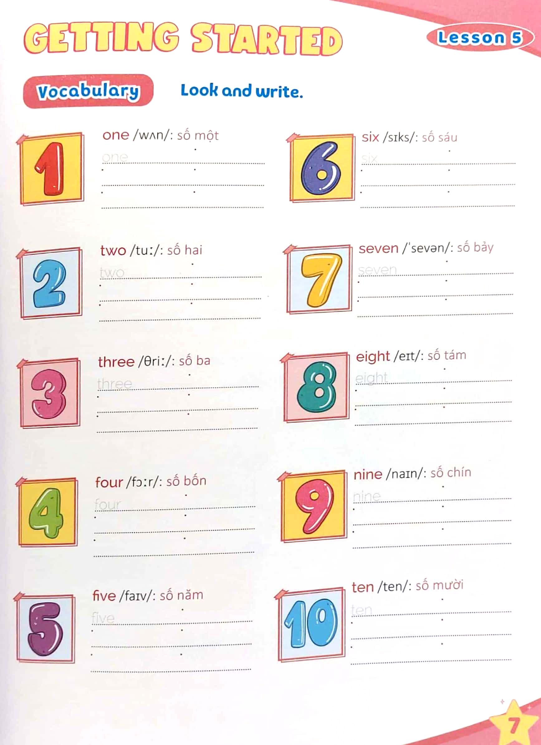 luyện viết và học từ vựng - tiếng anh 3 (notebook) - Ảnh 8