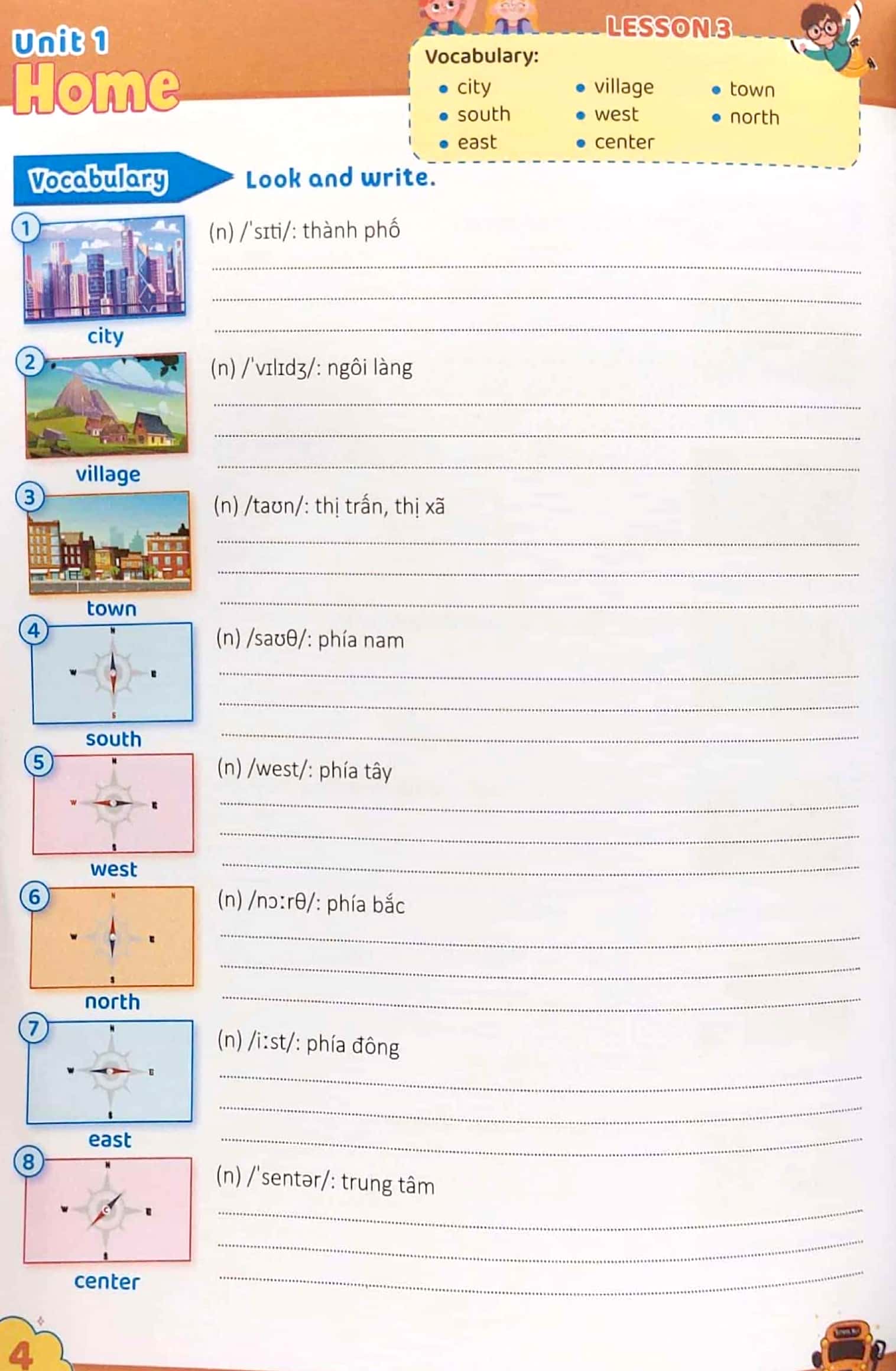 luyện viết và học từ vựng - tiếng anh 6 (notebook) - Ảnh 5