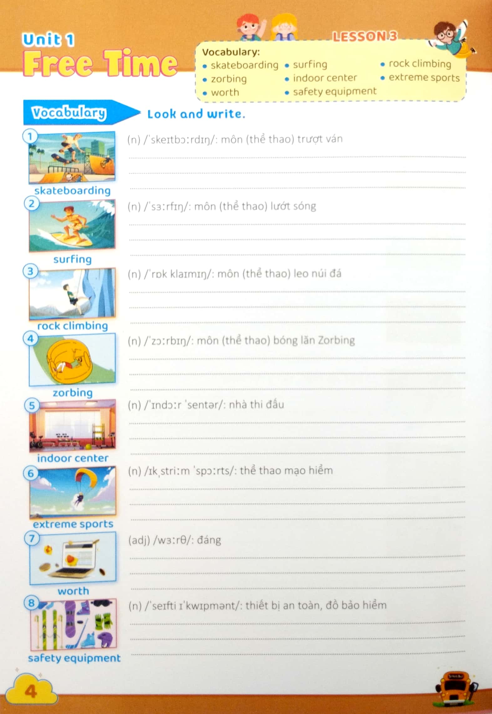 luyện viết và học từ vựng tiếng anh 7 (notebook) - Ảnh 5