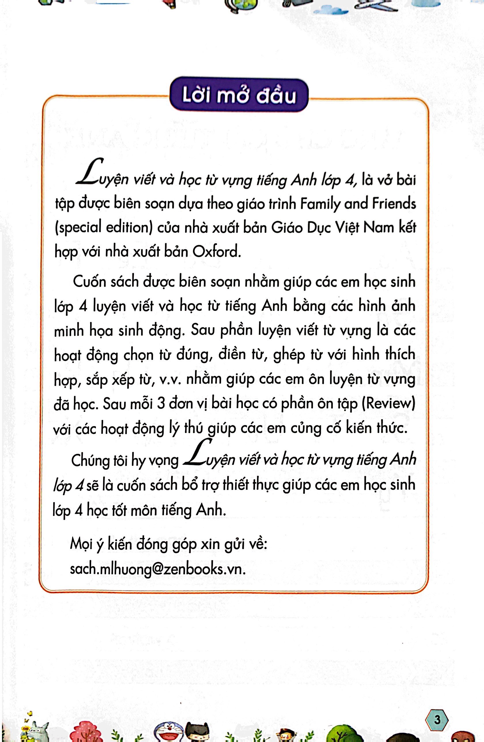 luyện viết và học từ vựng tiếng anh lớp 4 - theo chương trình family and friends (special edition) - Ảnh 3