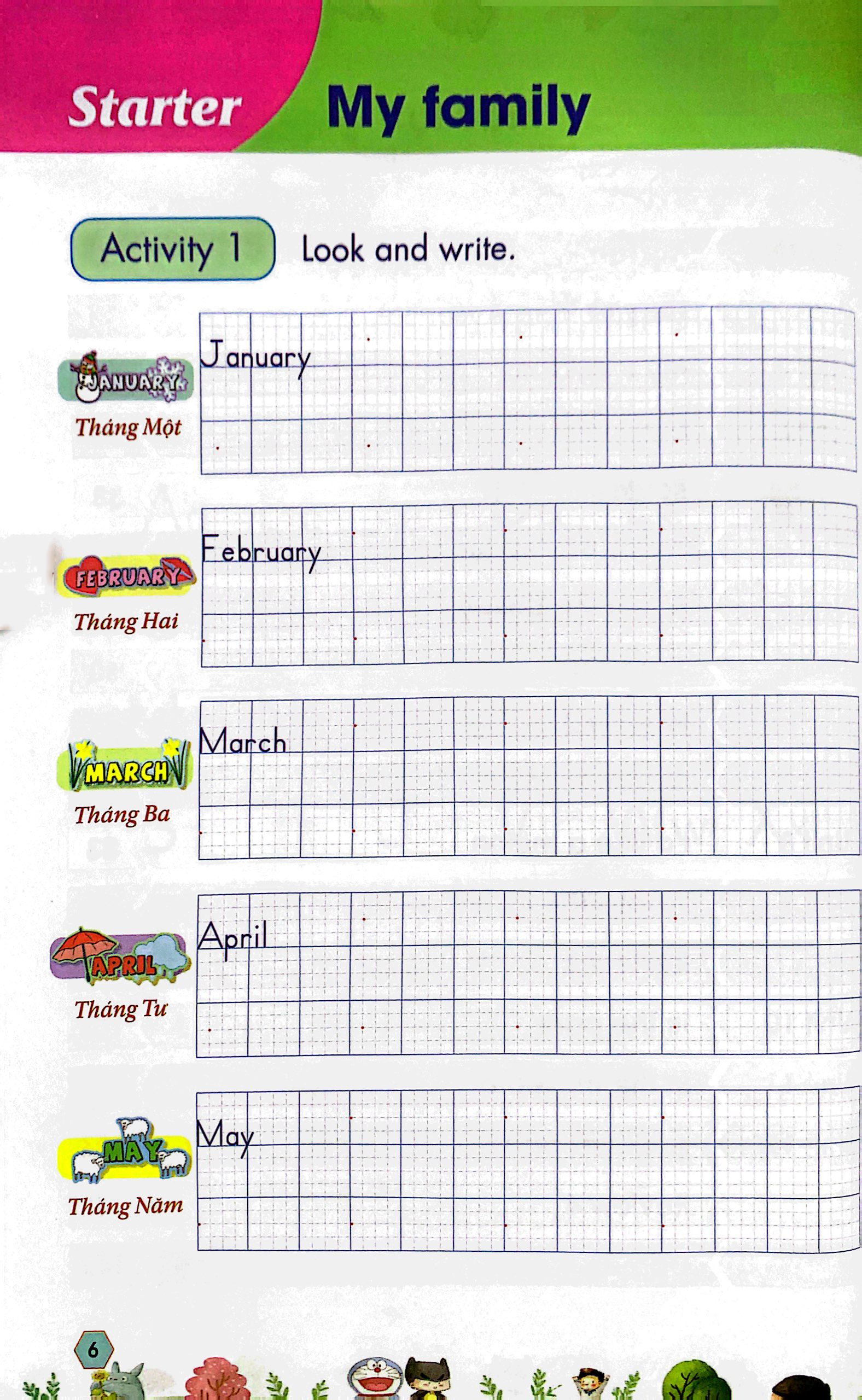 luyện viết và học từ vựng tiếng anh lớp 4 - theo chương trình family and friends (special edition) - Ảnh 6