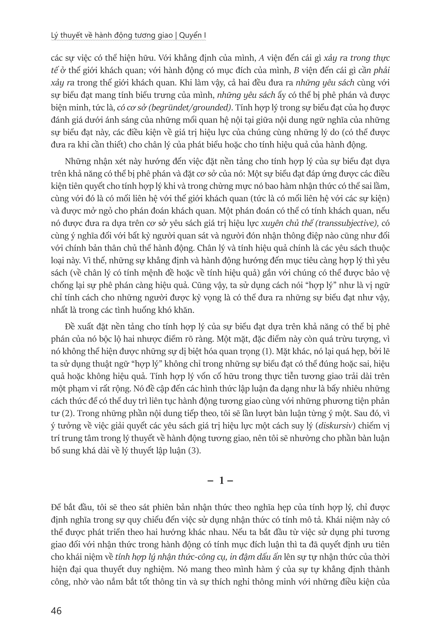 Lý Thuyết Về Hành Động Tương Giao - Theorie Des Kommunikativen Handelns - Bìa Cứng - Ảnh 17