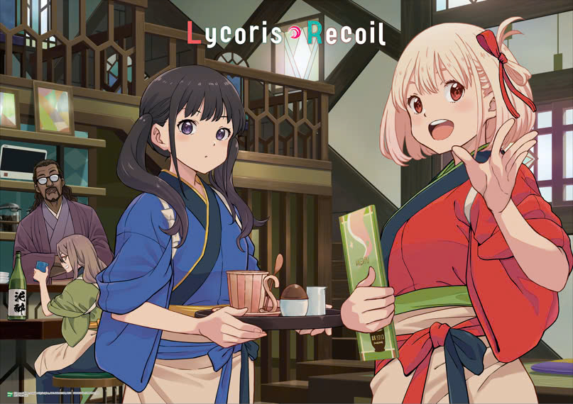 lycoris recoil - tập 2 - bản sưu tầm - tặng kèm 1 card nhân vật + 1 clear card + 2 poster chung 1 ống - Ảnh 6