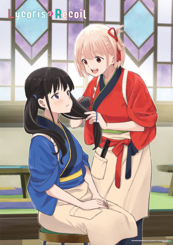 lycoris recoil - tập 2 - bản sưu tầm - tặng kèm 1 card nhân vật + 1 clear card + 2 poster chung 1 ống - Ảnh 7