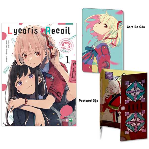 Bộ Lycoris Recoil - Tuyển Tập Ngoại Truyện “Nhắc Lại” - Tập 1 - Bản Đặc Biệt - Tặng Kèm Postcard Gập + Card Bo Góc 2 Mặt