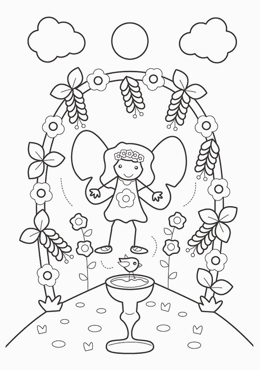 magic paint palette - fairies & flowers - Ảnh 3