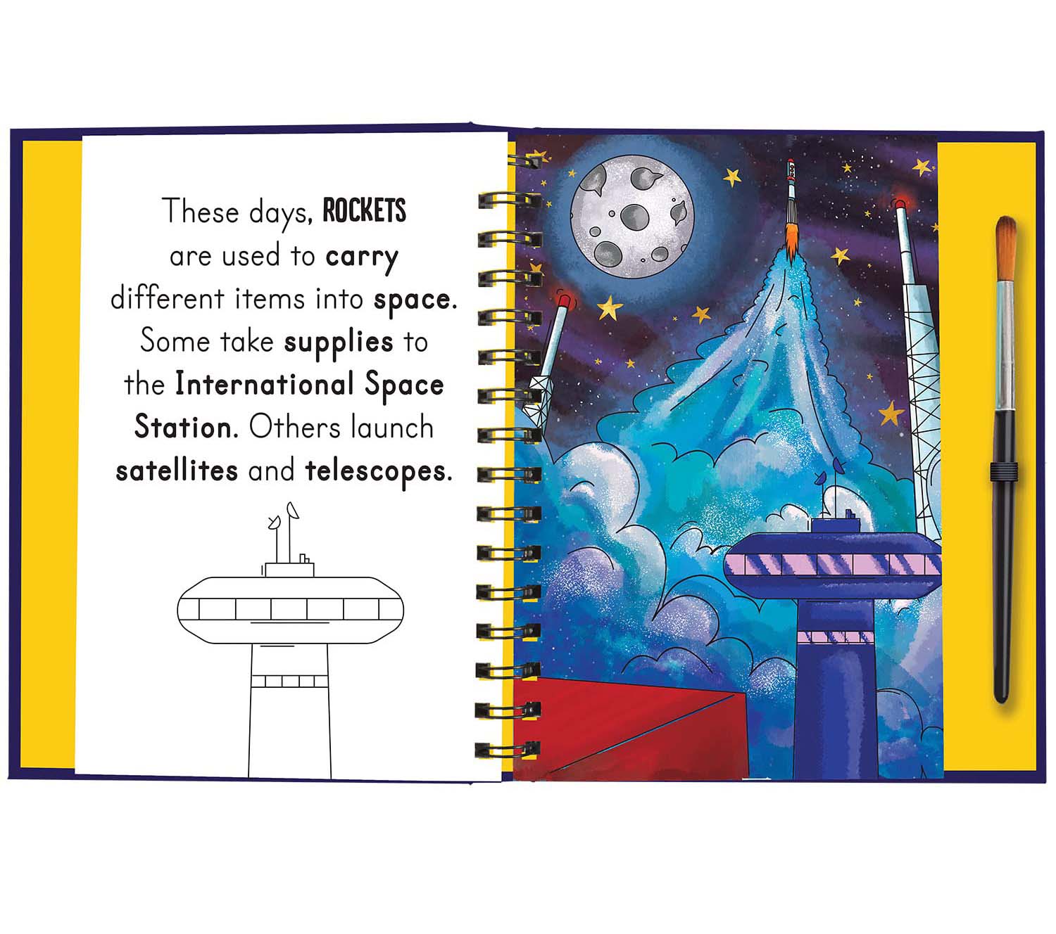 magic water colouring - blast off into space - Ảnh 3