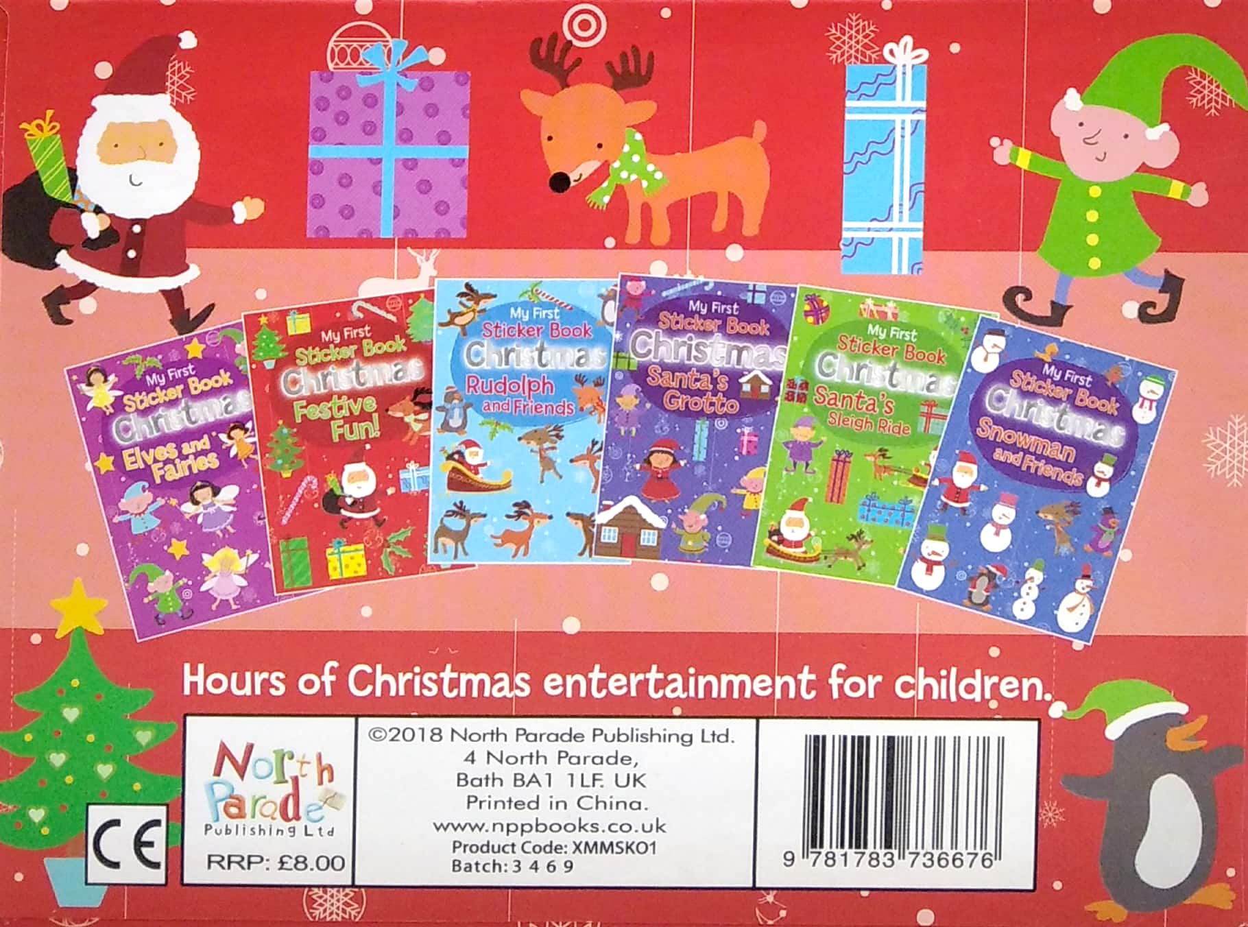 magnetic mini sticker books - xmas red - Ảnh 4