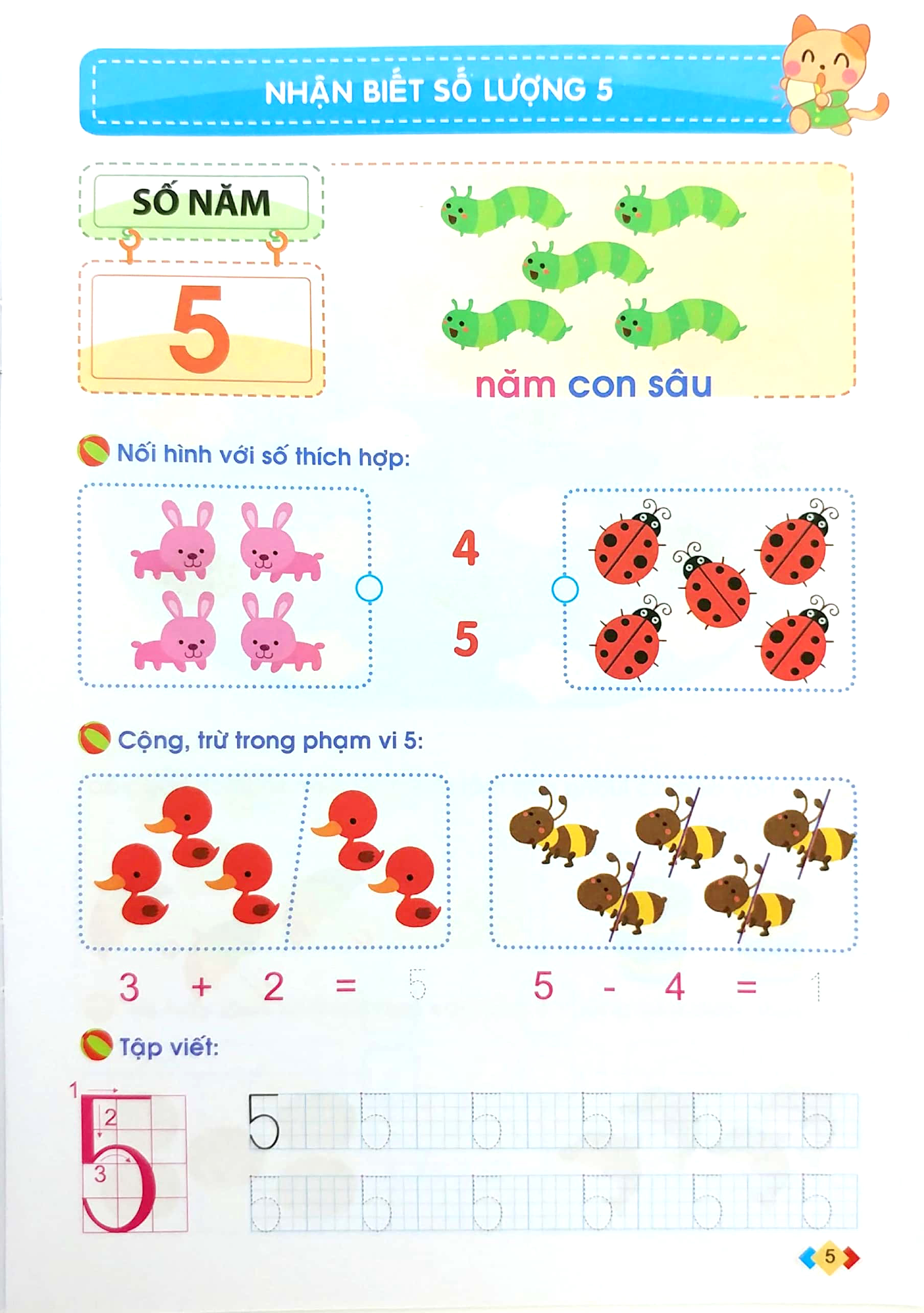 mai em vào lớp 1 - vở bé làm quen với toán (5-6 tuổi) (tái bản 2024) - Ảnh 5
