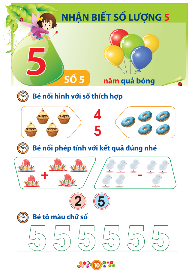 mai em vào lớp 1 - vở bé làm quen với toán (dành cho bé từ 4-5 tuổi) (tái bản 2021) - Ảnh 11