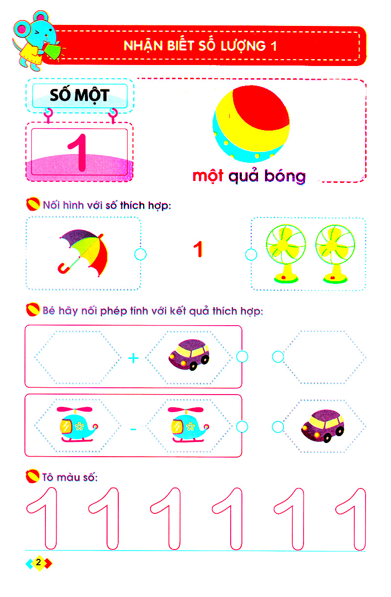 mai em vào lớp 1 - vở bé làm quen với toán (dành cho trẻ mẫu giáo) - Ảnh 3