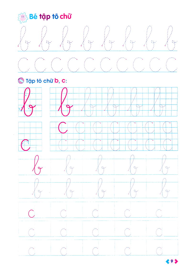 mai em vào lớp 1 - vở tập tô chữ mẫu giáo (dành cho trẻ 5 - 6 tuổi) - Ảnh 10