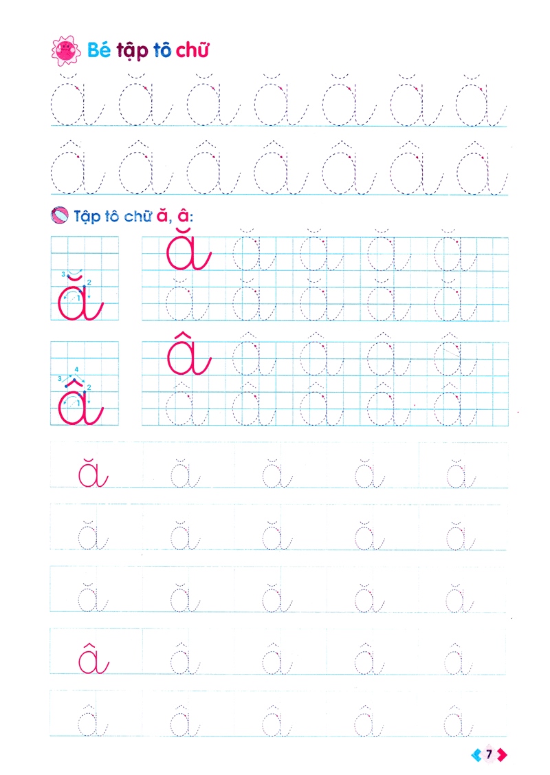mai em vào lớp 1 - vở tập tô chữ mẫu giáo (dành cho trẻ 5 - 6 tuổi) - Ảnh 8