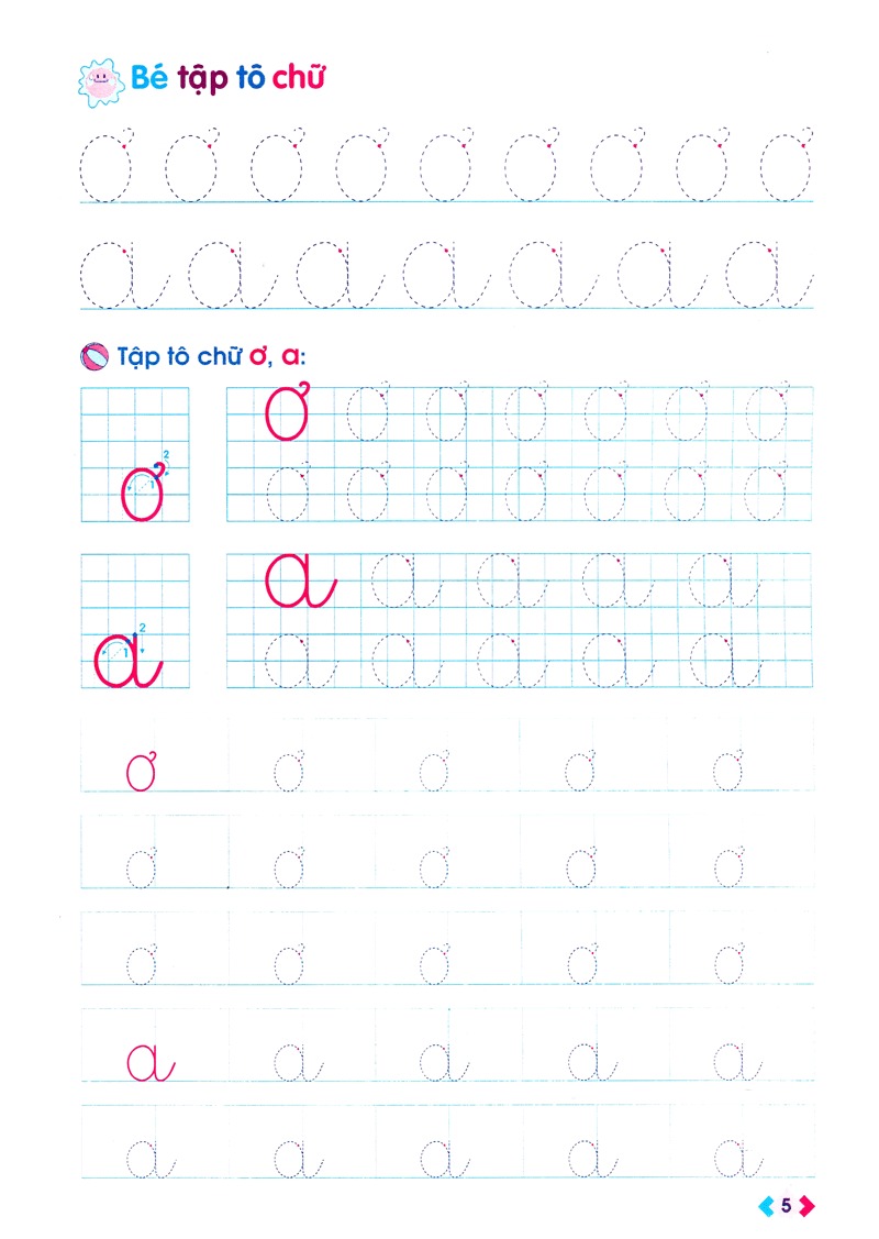 mai em vào lớp 1 - vở tập tô chữ mẫu giáo (dành cho trẻ 5-6 tuổi) (tái bản 2024) - Ảnh 10