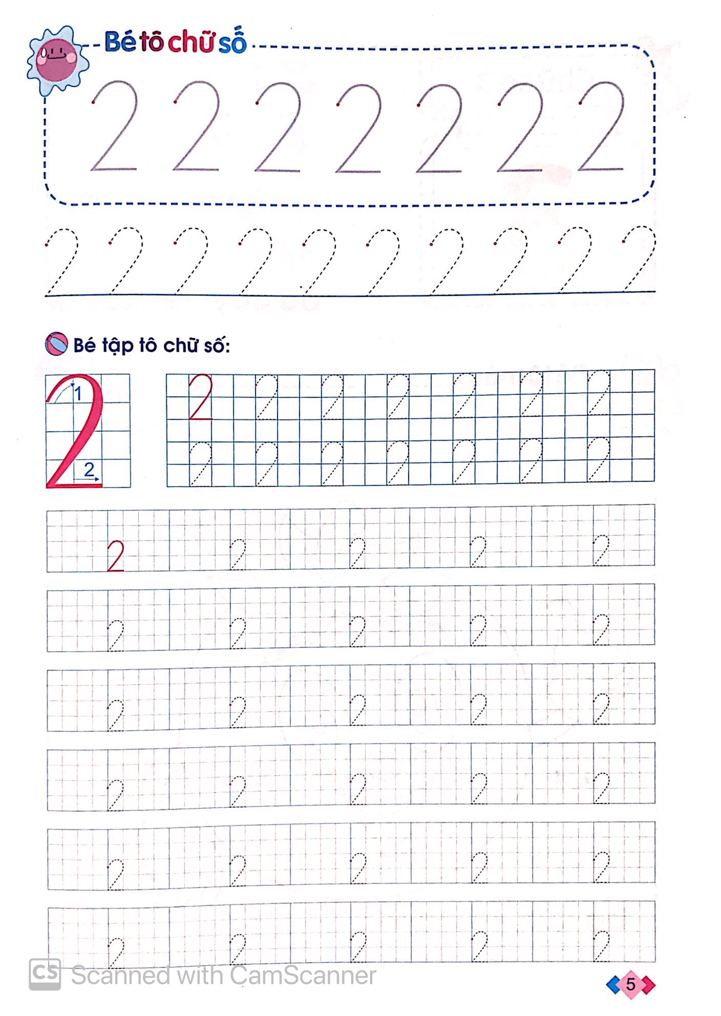 mai em vào lớp 1 - vở tập tô chữ số (dành cho trẻ 5-6 tuổi) (tái bản 2024) - Ảnh 5