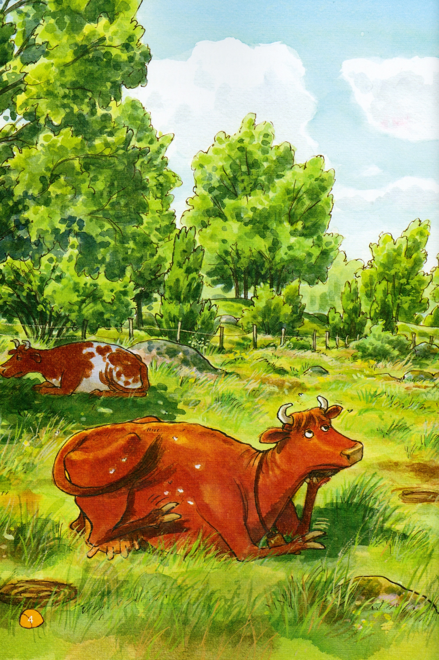 mamma moo và chú quạ rắc rối - mamma moo bị thương - Ảnh 3