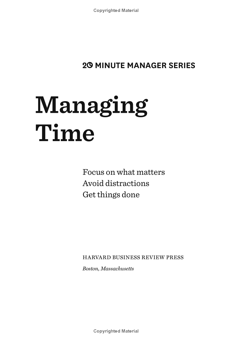 managing time (hbr 20-minute manager series) - Ảnh 5