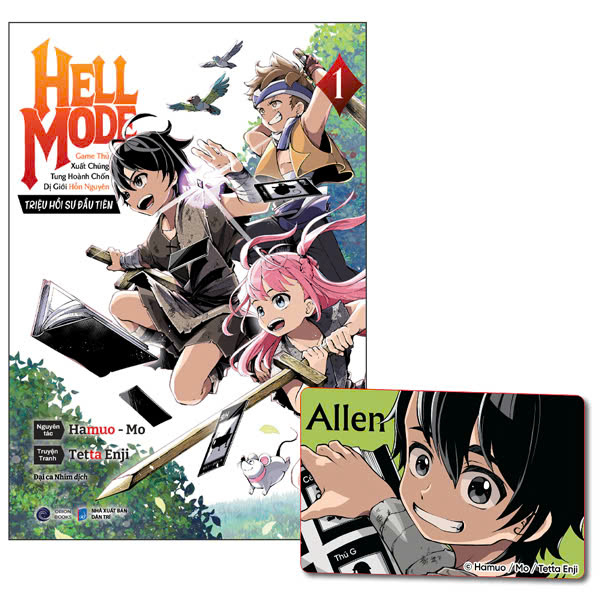 Bộ [Manga] Hell Mode - Game Thủ Xuất Chúng Tung Hoành Chốn Dị Giới Hỗn Nguyên - Tập 1 - Triệu Hồi Sư Khởi Nguyên - Tặng Kèm Thẻ Nhân Vật