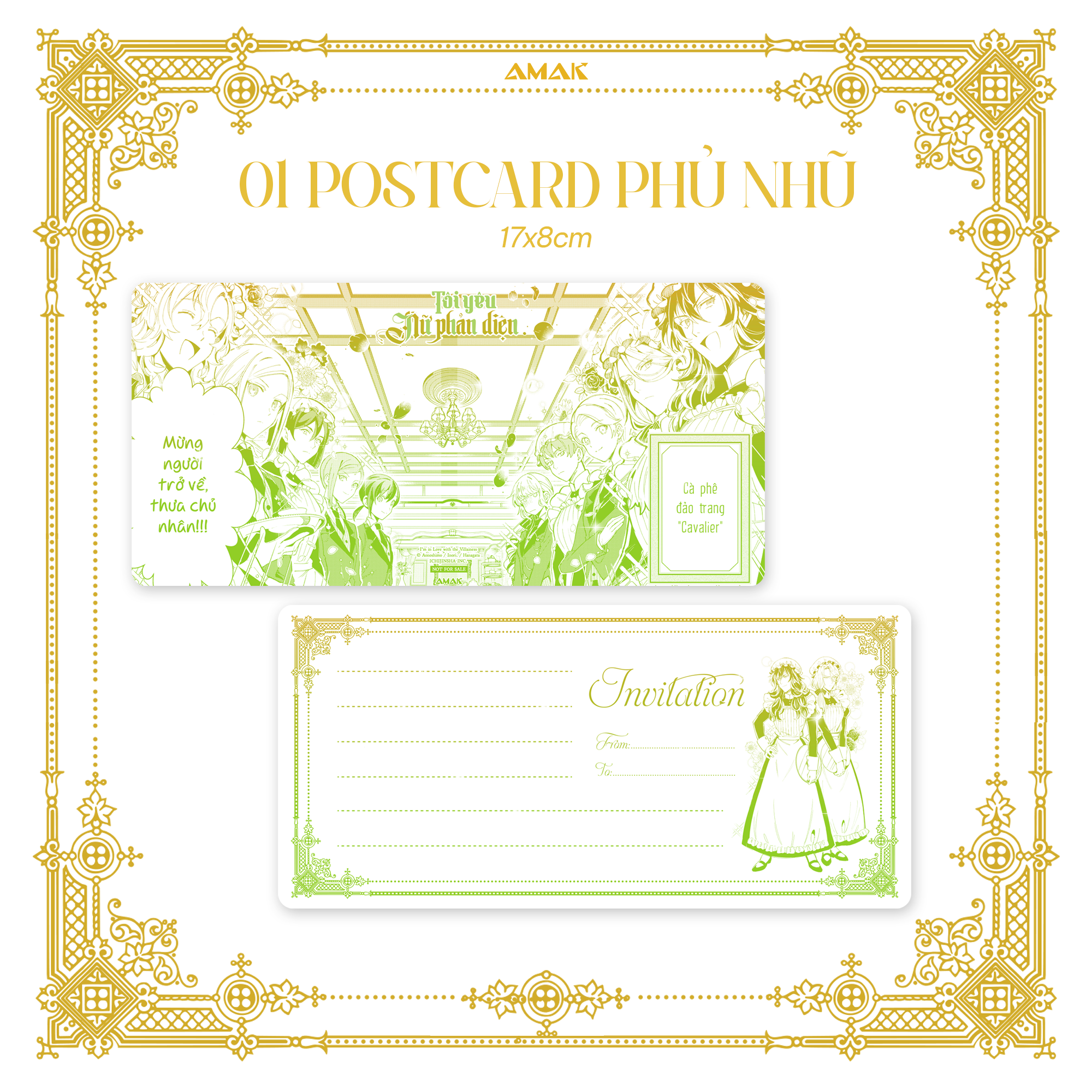 [manga] tôi yêu nữ phản diện - tập 3 - tặng kèm bìa áo rời phủ uv + bookmark phủ nhũ + postcard phủ nhũ - Ảnh 4