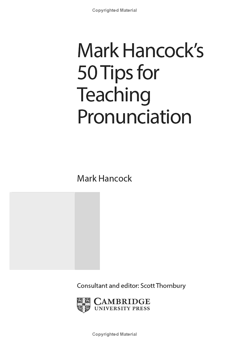 mark hancockℹs 50 tips for teaching pronunciation - pocket editions - Ảnh 3