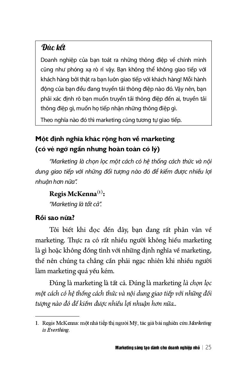 marketing sáng tạo dành cho doanh nghiệp nhỏ (tái bản 2018) - Ảnh 11