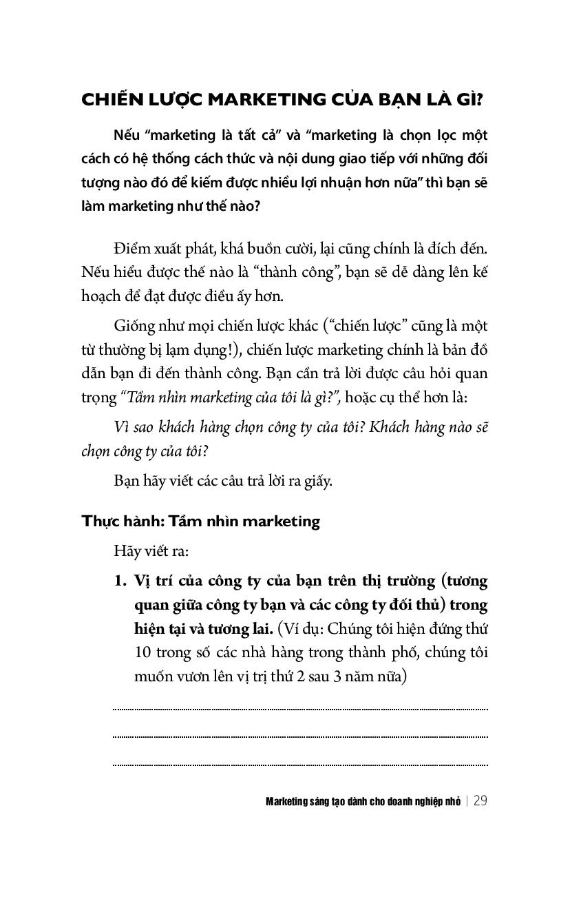 marketing sáng tạo dành cho doanh nghiệp nhỏ (tái bản 2018) - Ảnh 15