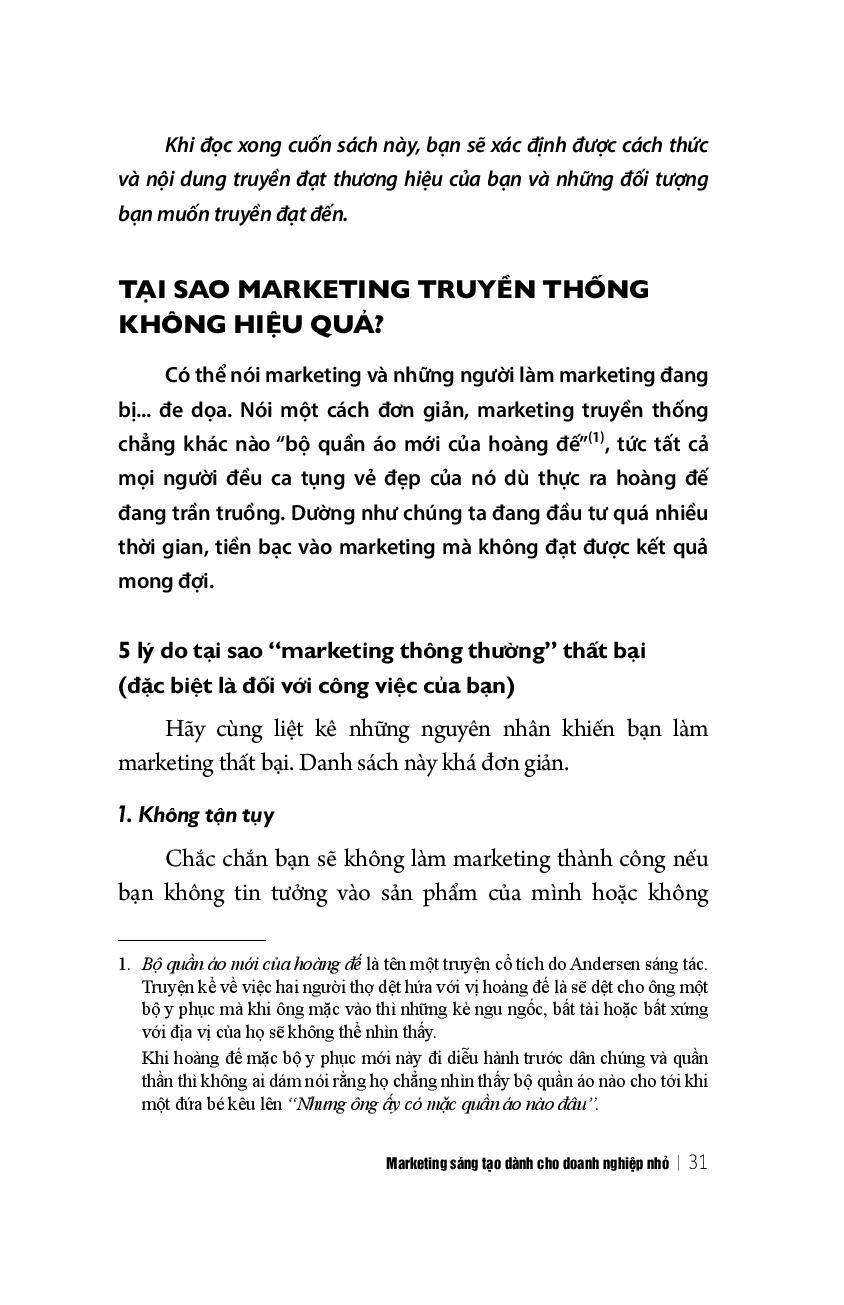 marketing sáng tạo dành cho doanh nghiệp nhỏ (tái bản 2018) - Ảnh 17