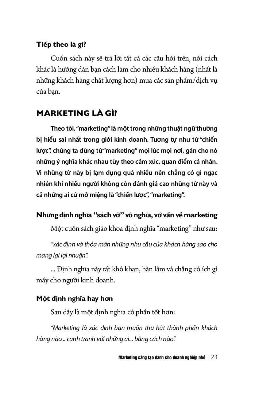 marketing sáng tạo dành cho doanh nghiệp nhỏ (tái bản 2018) - Ảnh 9