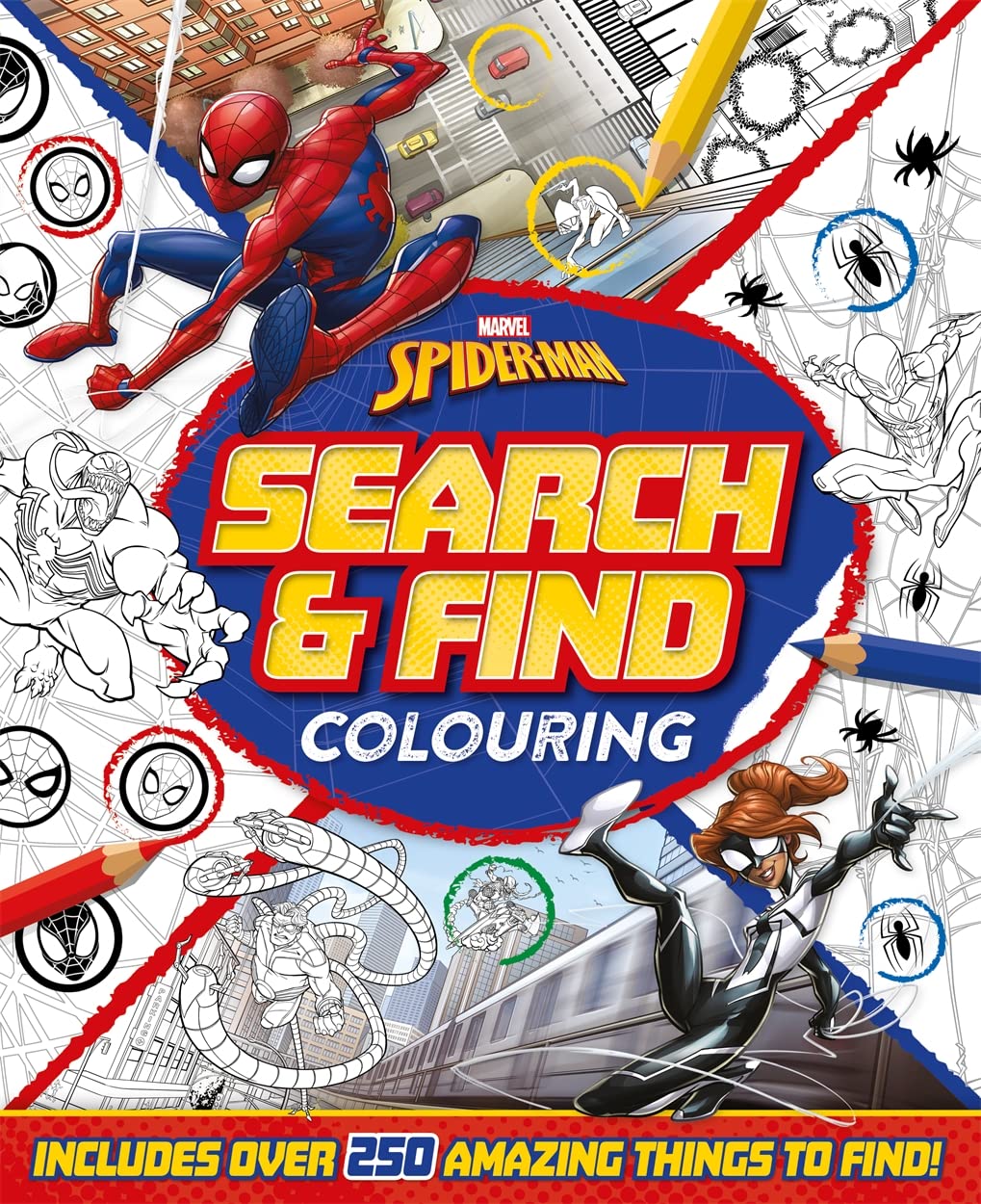 marvel spider-man: search & find colouring - Ảnh 2
