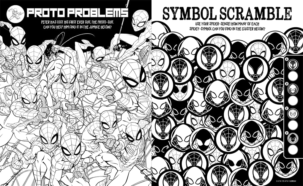 marvel spider-man: search & find colouring - Ảnh 3