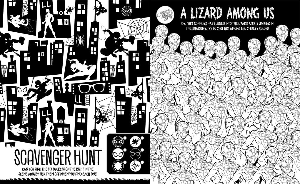 marvel spider-man: search & find colouring - Ảnh 5