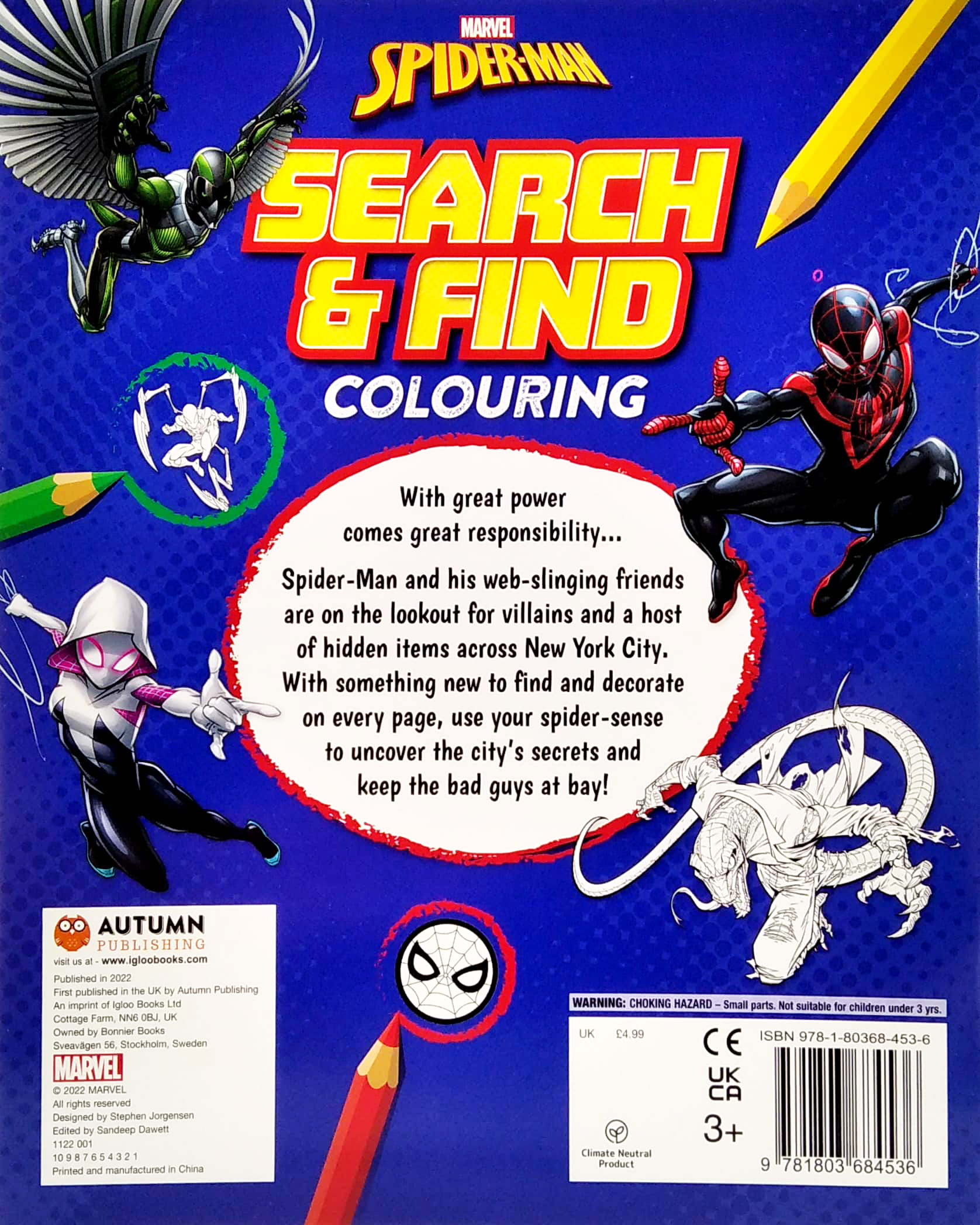 marvel spider-man: search & find colouring - Ảnh 7