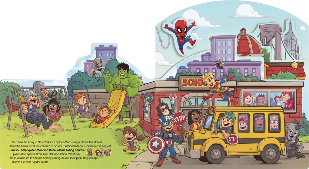 marvel super hero adventures: the amazing chase (move-along storybook marvel) - Ảnh 2