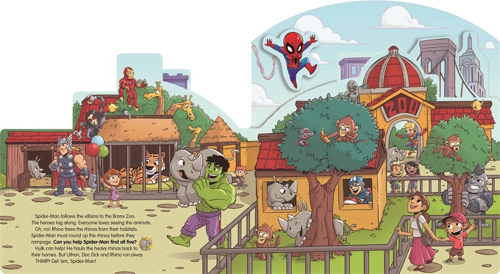 marvel super hero adventures: the amazing chase (move-along storybook marvel) - Ảnh 3
