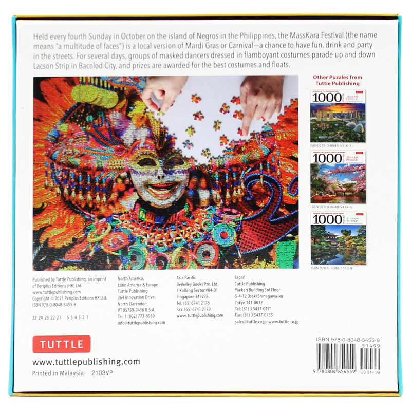 masskara festival, philippines - 1000 piece jigsaw puzzle: (finished size 24 in x 18 in) - Ảnh 3