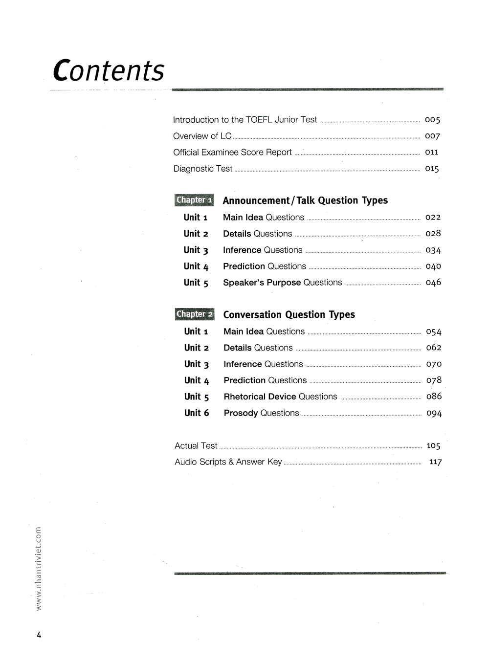 master toefl junior intermediate: listening comprehension - Ảnh 2