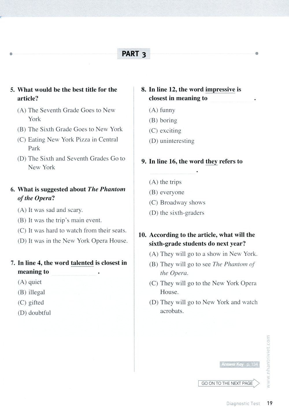 master toefl junior intermediate: reading comprehension (kèm cd) - 2019 - Ảnh 7