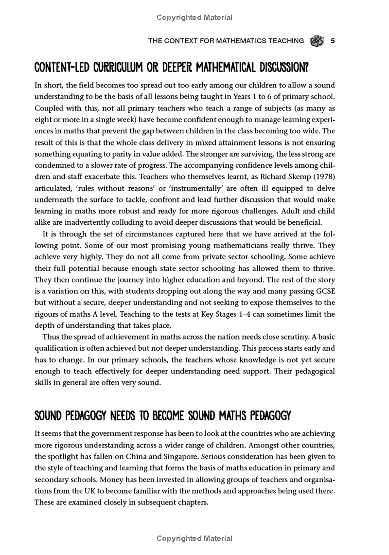 mastery mathematics for primary teachers - Ảnh 10