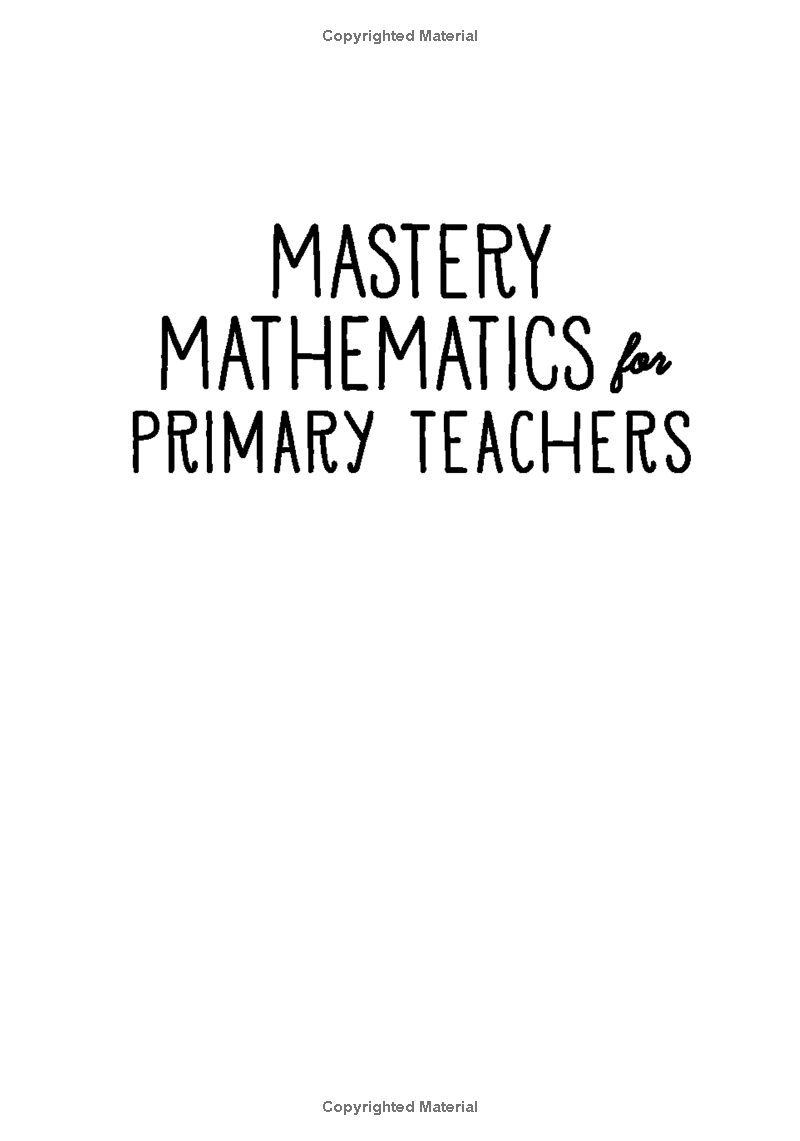 mastery mathematics for primary teachers - Ảnh 3