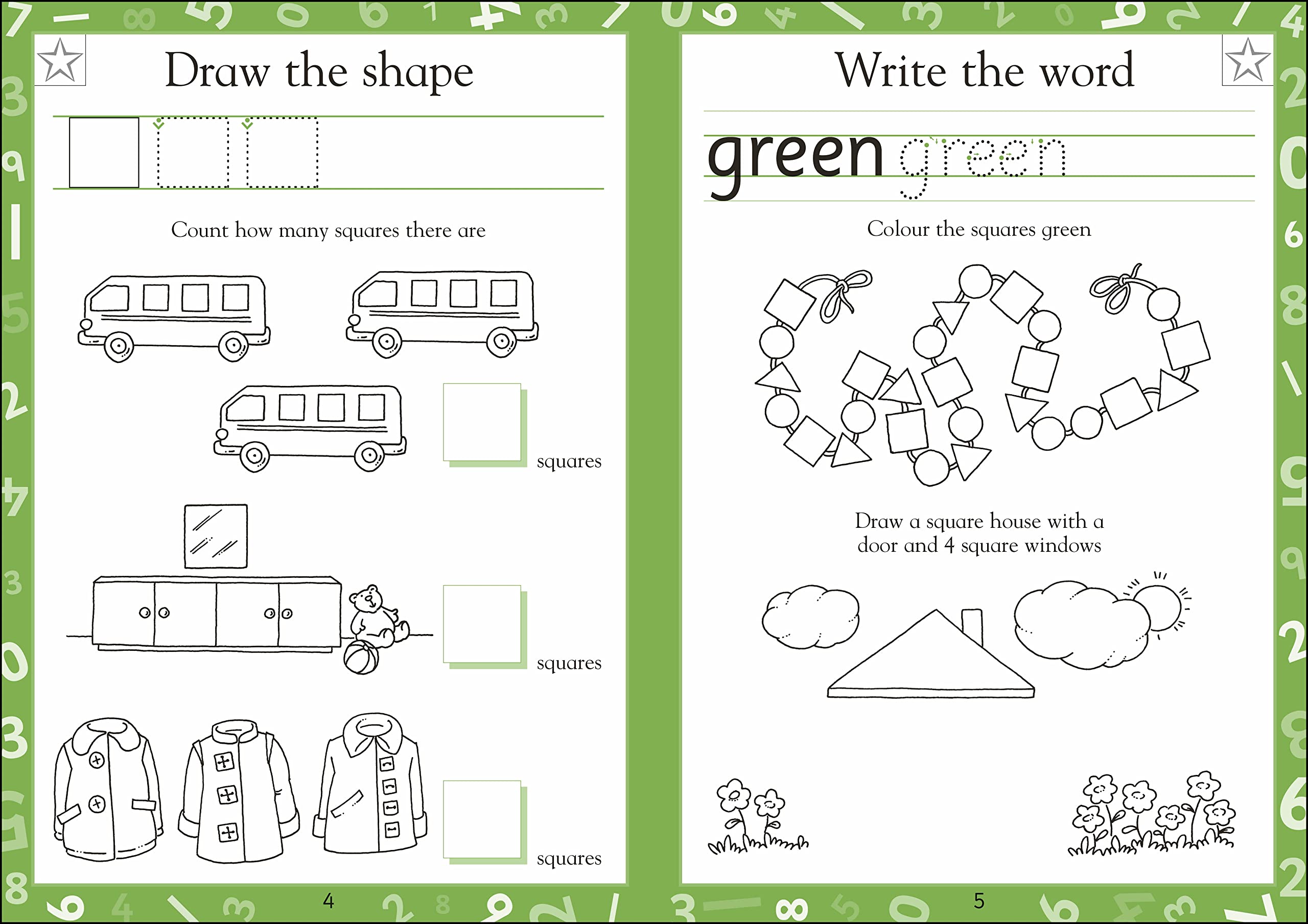 maths made easy: shapes & patterns, ages 3-5 (preschool): supports the national curriculum, maths exercise book - Ảnh 3