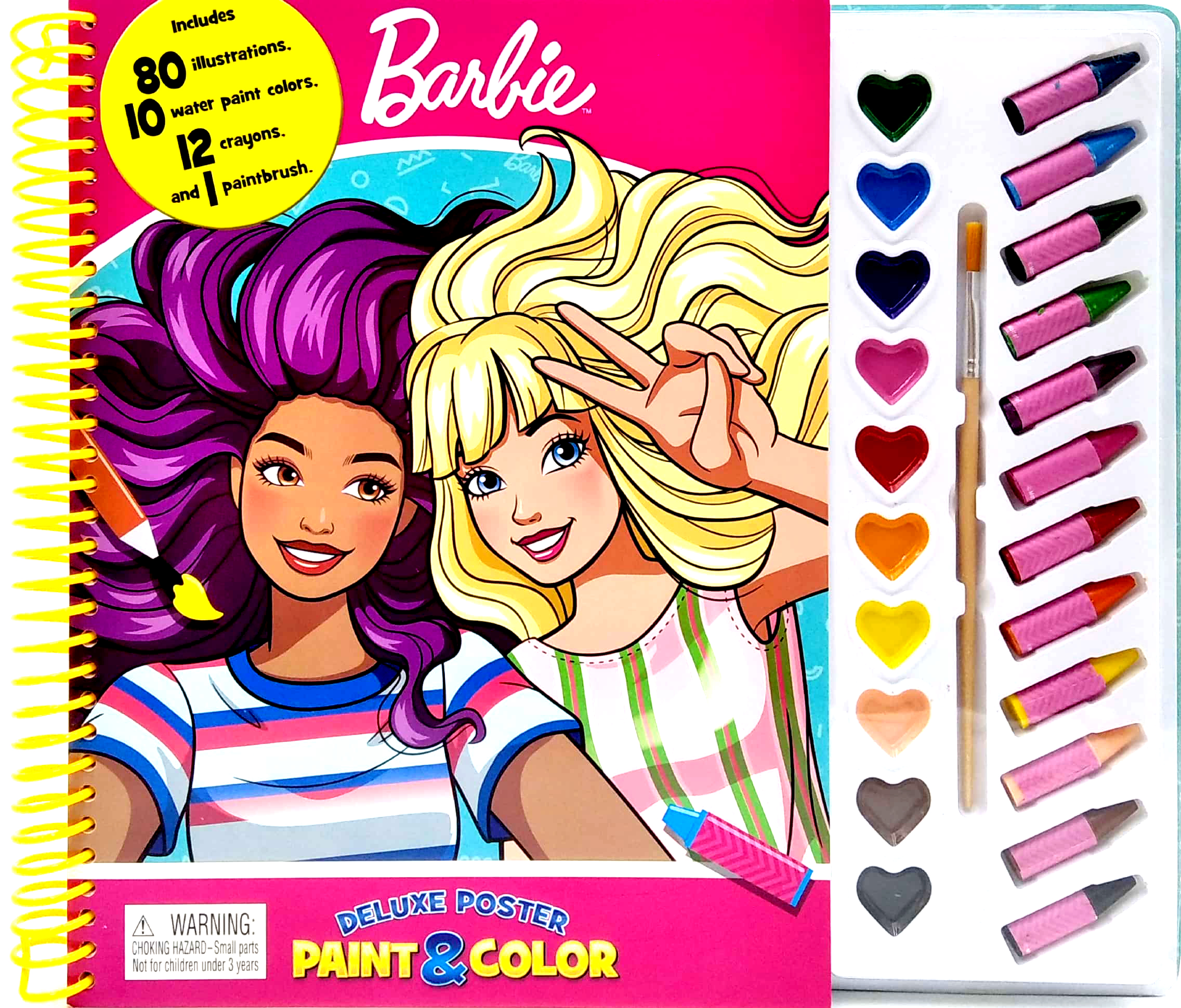 mattel barbie deluxe poster paint & color - Ảnh 2