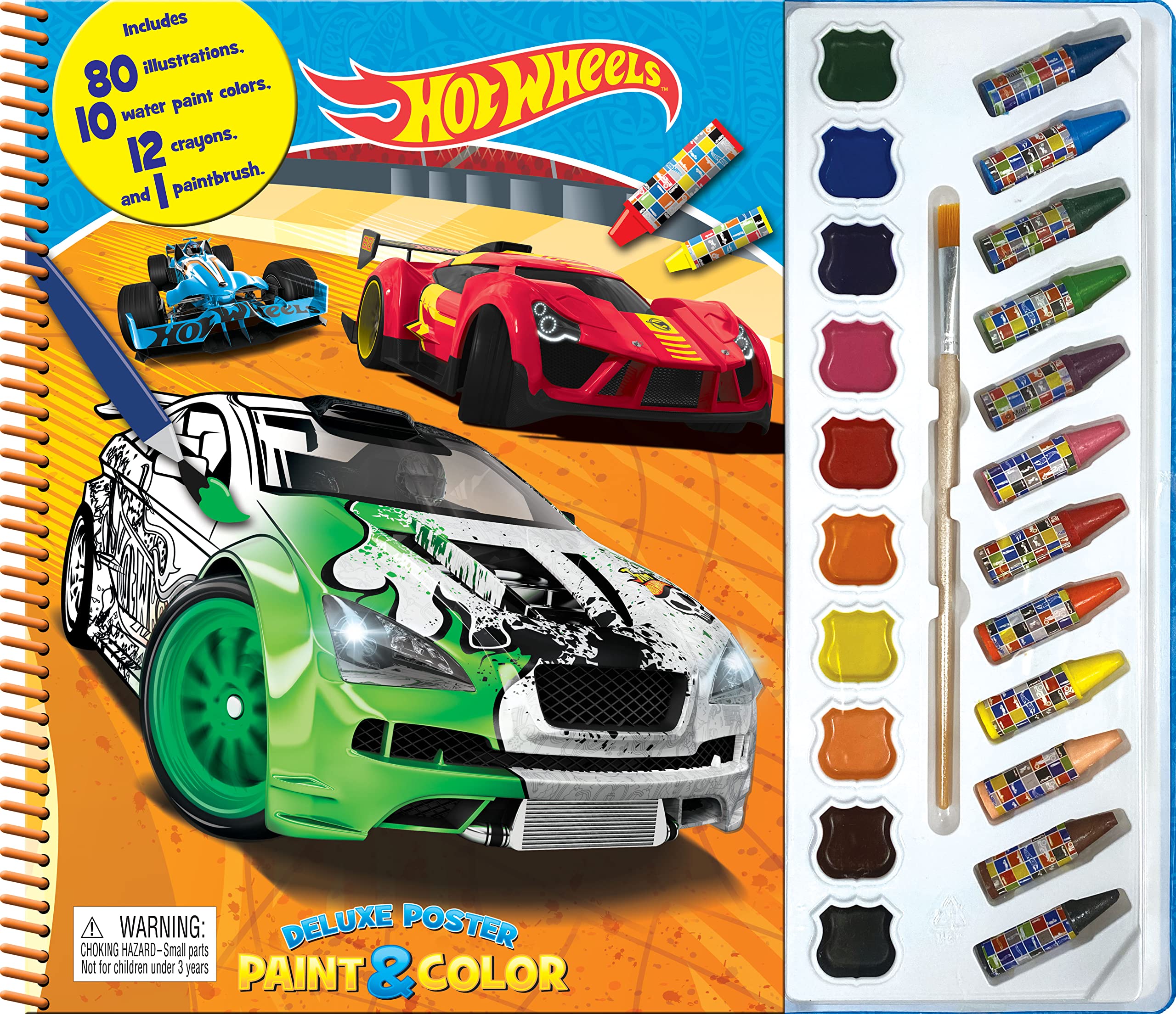 mattel hot wheels deluxe poster paint & color - Ảnh 2