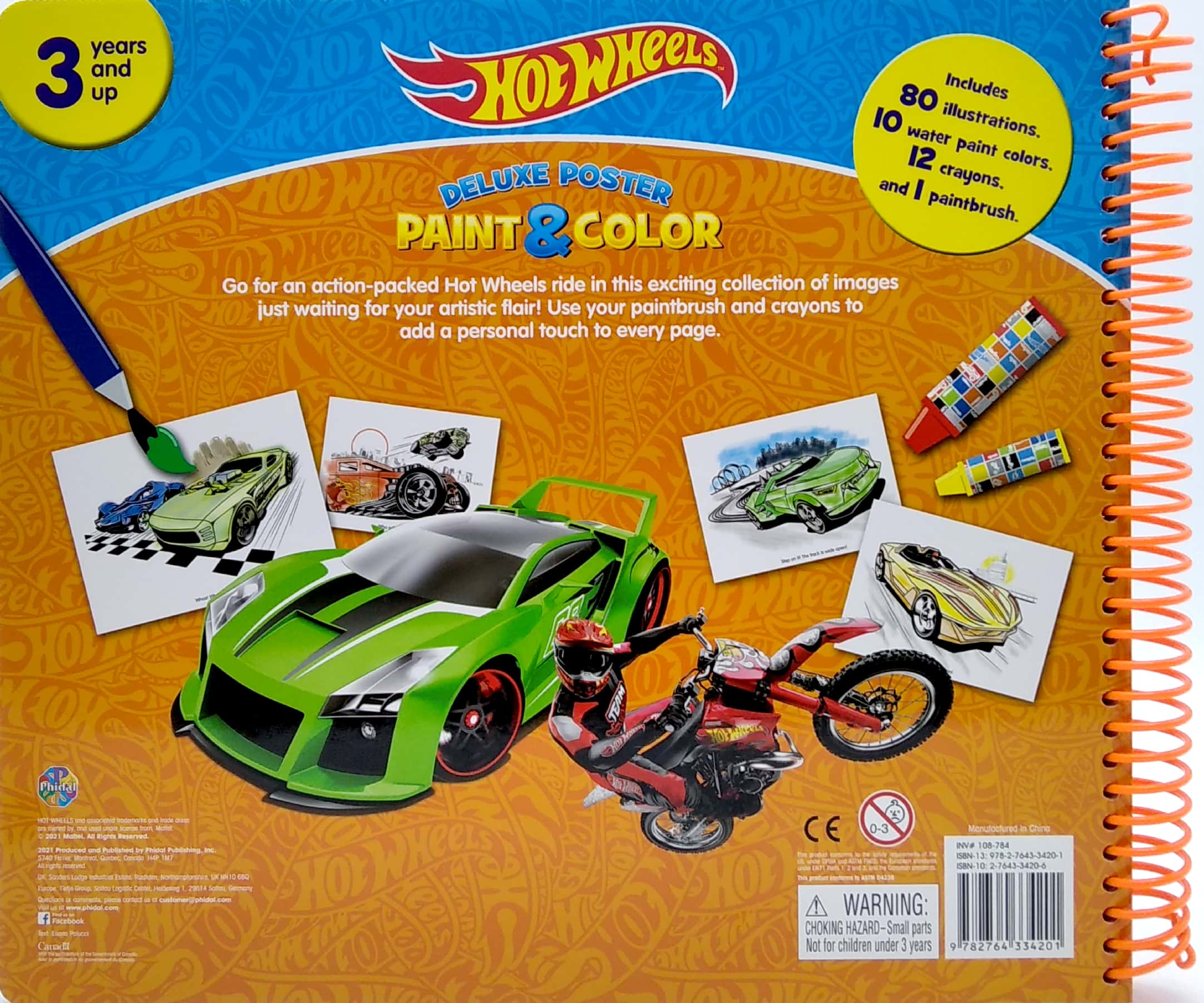 mattel hot wheels deluxe poster paint & color - Ảnh 6