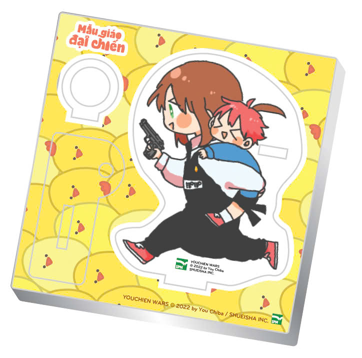 mẫu giáo đại chiến - tập 1 - bản giới hạn - tặng kèm bìa giới hạn + khay đựng bút acrylic + phong bì đựng quà + set standee bập bênh + set stickers + thư gửi phụ huynh - Ảnh 4