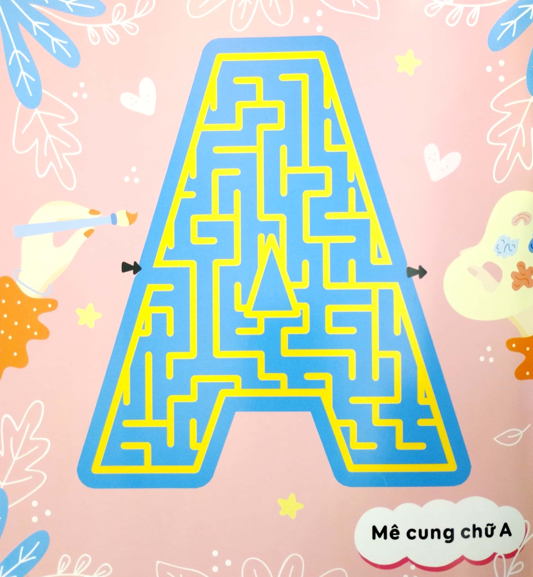 mê cung thông minh - rèn khả năng tập trung cho trẻ - chữ cái (từ 4-10 tuổi) - Ảnh 3