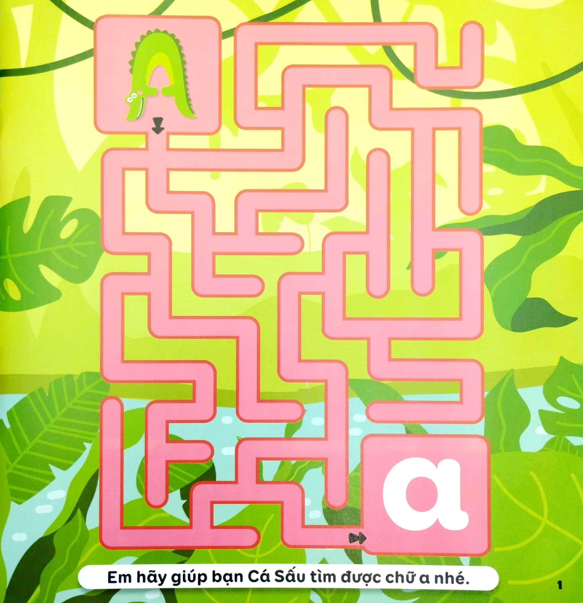 mê cung thông minh - rèn khả năng tập trung cho trẻ - chữ cái (từ 4-10 tuổi) - Ảnh 4