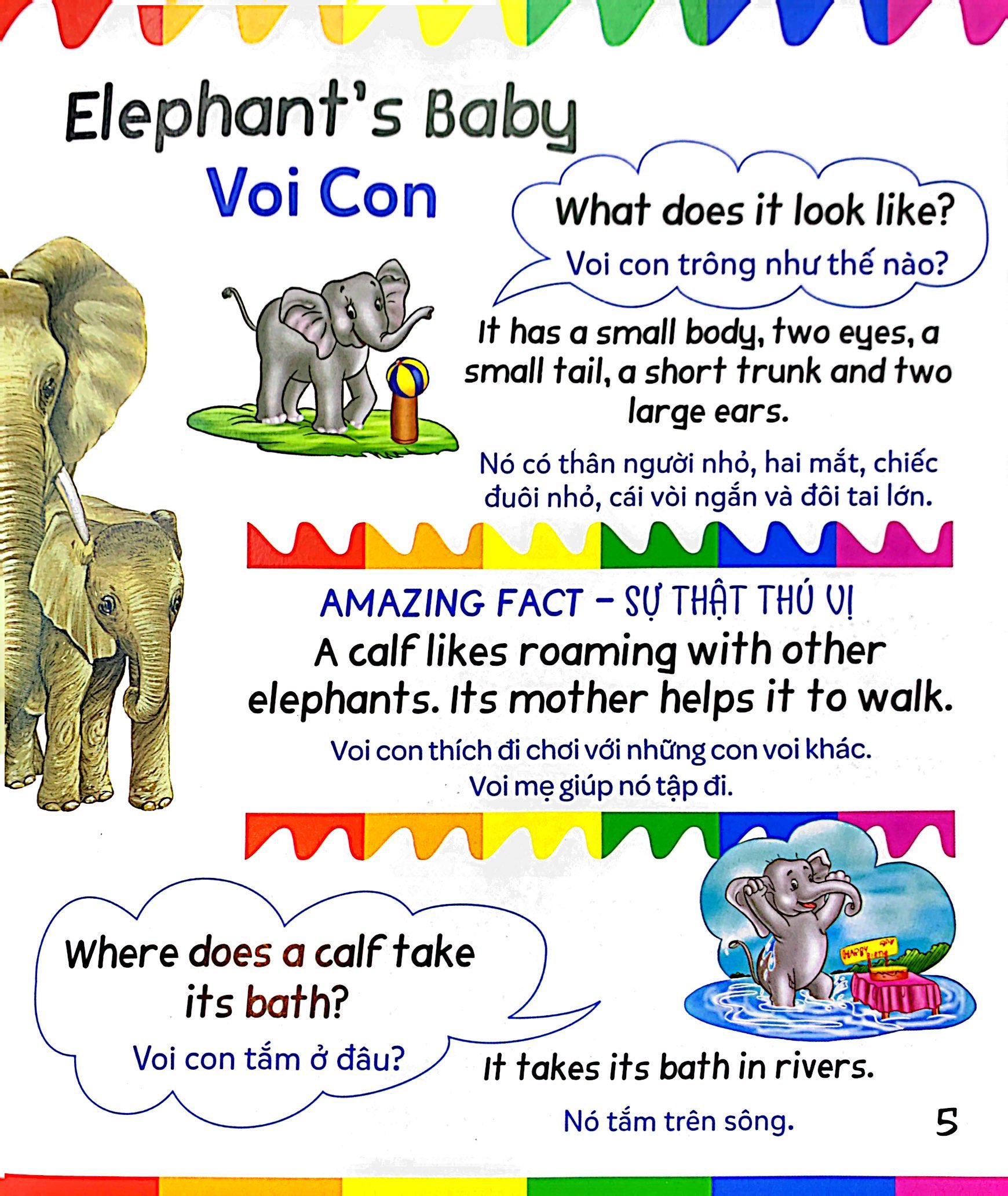 mẹ hỏi bé trả lời - song ngữ anh-việt - baby animals - những con vật bé bỏng (dành cho trẻ từ 2-7 tuổi) - Ảnh 6