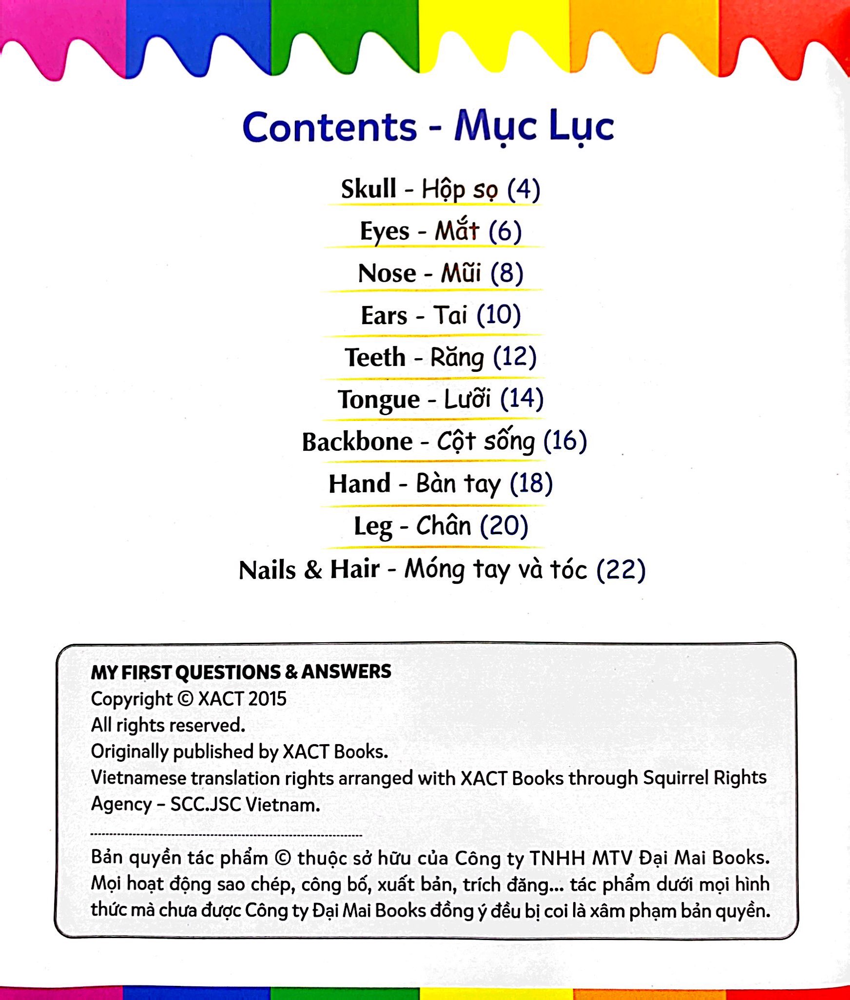 mẹ hỏi bé trả lời - song ngữ anh-việt - body parts - cơ thể người (dành cho trẻ từ 2-7 tuổi) - Ảnh 3