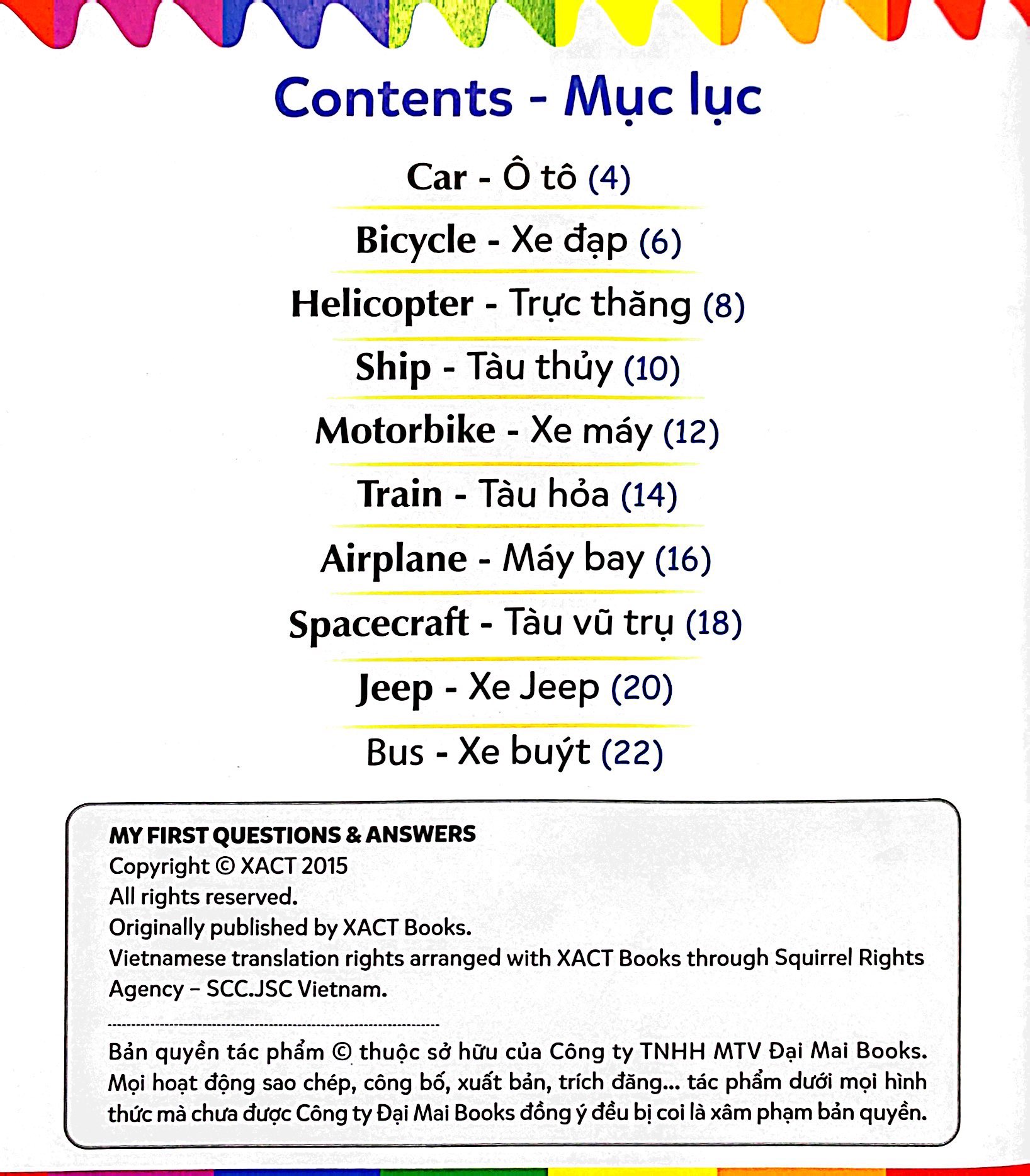 mẹ hỏi bé trả lời - song ngữ anh-việt - vehicles - phương tiện giao thông (dành cho trẻ từ 2-7 tuổi) - Ảnh 3